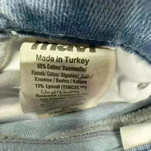 MAVI NWT Kathleen Slim Boyfriend Jeans High Rise Feather Blue Wash Size 28 - Picture 5 of 8